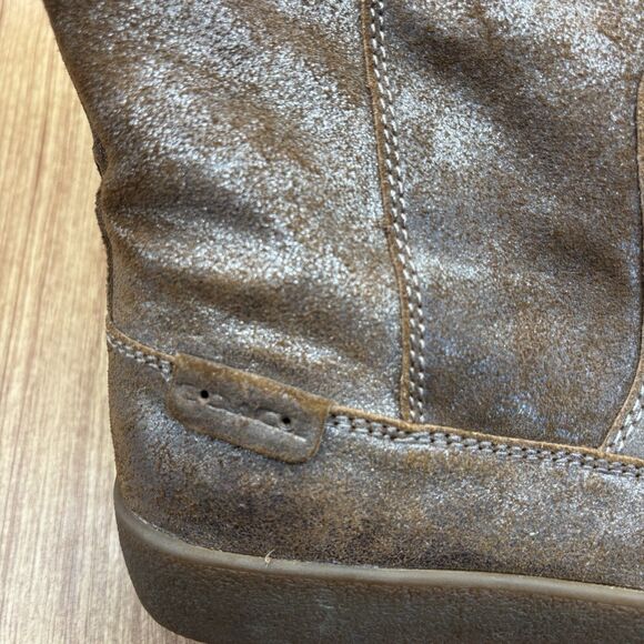 Coach TANESHA Suede Snow After-Ski Wedge Mid-Calf Boot  Size 7 READ - Picture 8 of 12